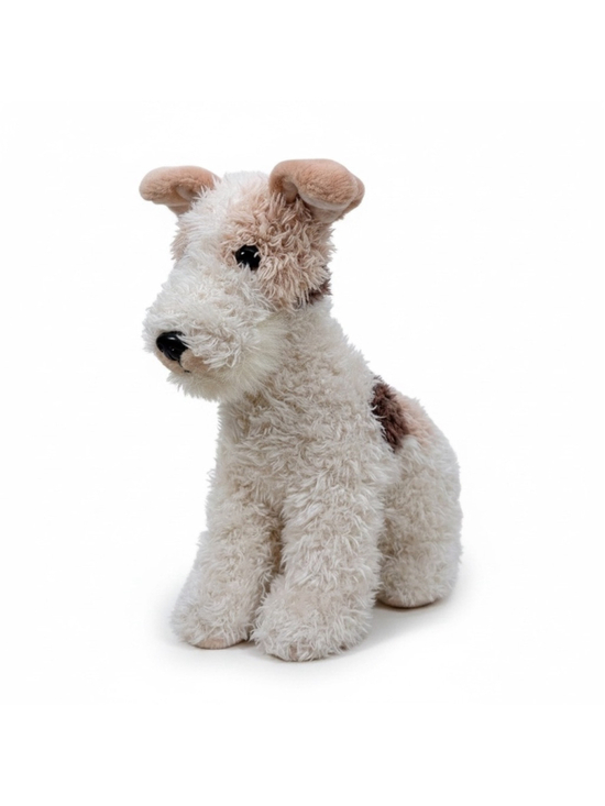 Animal Alley Wire Fox Terrier Plush Dog 14" Stuffed Animal Toys R Us 2000 Vintag